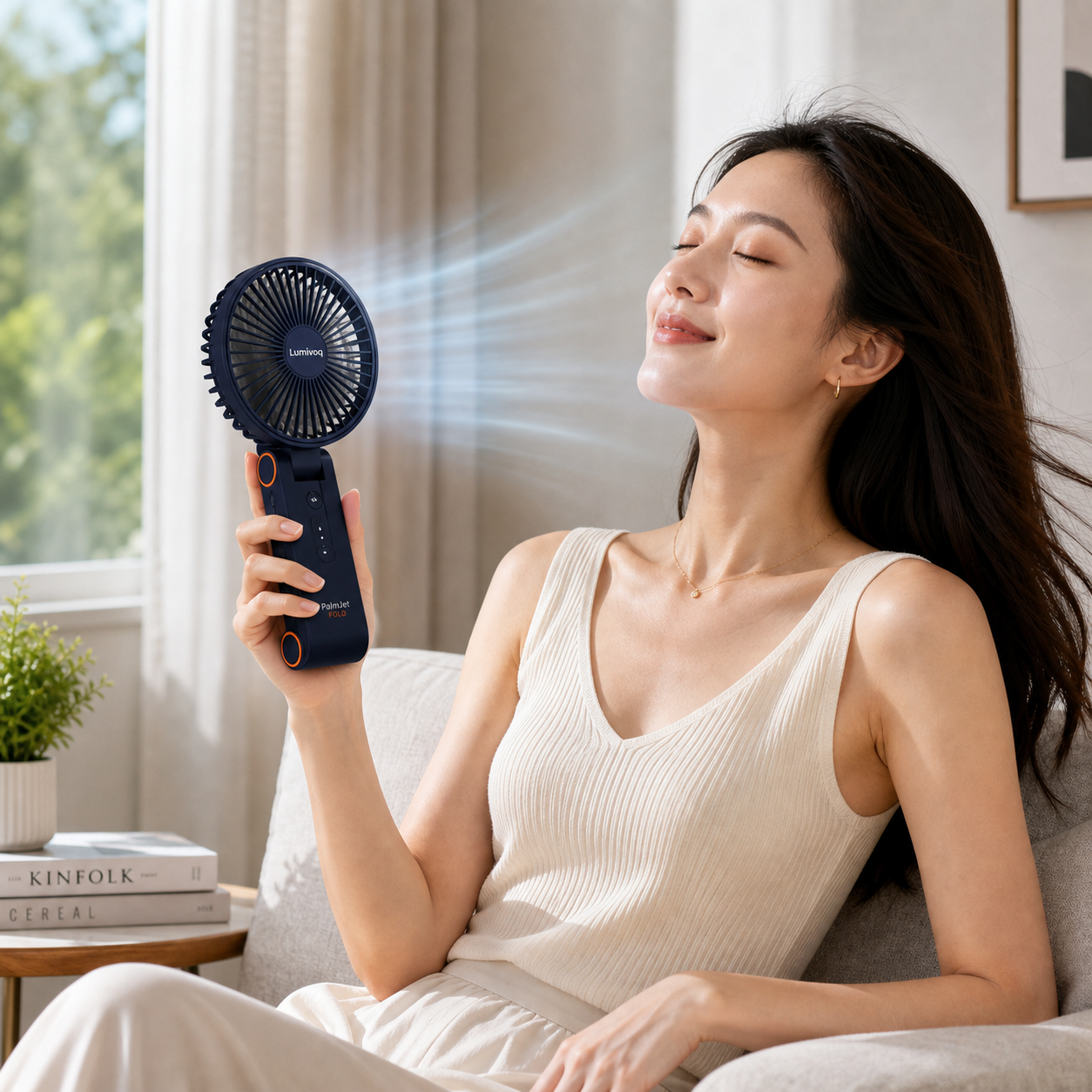 Lumivoq PalmJet Fold Smart Fan image 2
